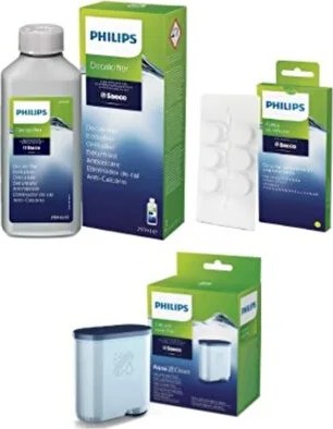 Philips kireç çözücü, temizleme tabletleri ve su filtresi